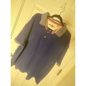 Robert Graham men’s polo shirt sleeve blue 2XL